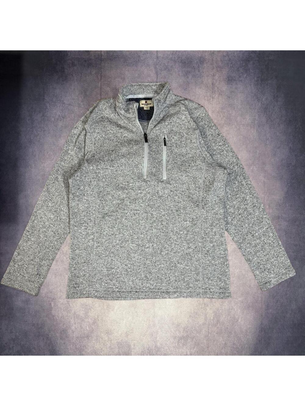 Vintage Woolrich Gray heathered quarter zip pullover